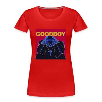 Goodboy - Frauen Premium Bio T-Shirt - Rot - Vorne - Mia (176cm)