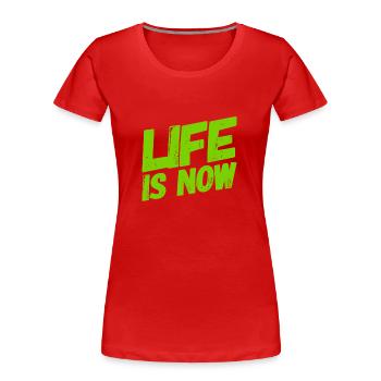 carpe diem - Frauen Premium Bio T-Shirt - Rot - Vorne - Mia (176cm)