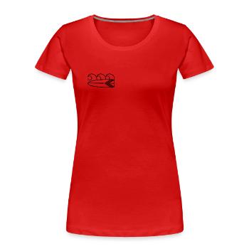 Surfboard - Women's Premium Organic T-Shirt - red - Front - Mia (176cm)