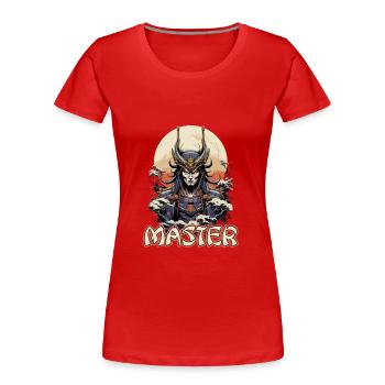 Samurai Japan Kultur Master - Frauen Premium Bio T-Shirt - Rot - Vorne - Mia (176cm)