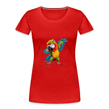 Ara Papagei für einen Vogelliebhaber - Frauen Premium Bio T-Shirt - Rot - Vorne - Mia (176cm)