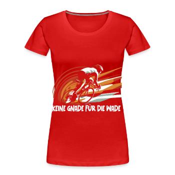 Keine Gnade für die Wade Geburtstagsgeschenk - Frauen Premium Bio T-Shirt - Rot - Vorne - Mia (176cm)