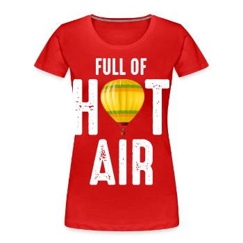 Montgolfière Montgolfière Montgolfière - T-shirt bio Premium Femme - rouge - Devant - Mia (176cm)