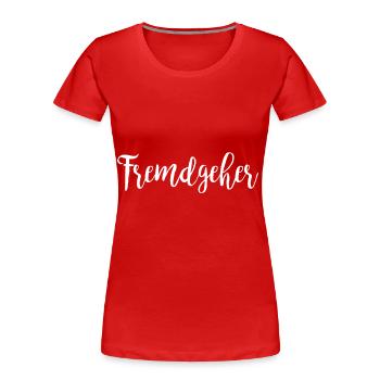 Fremdgehen Betrügen Seitensprung Geschenkidee - Frauen Premium Bio T-Shirt - Rot - Vorne - Mia (176cm)