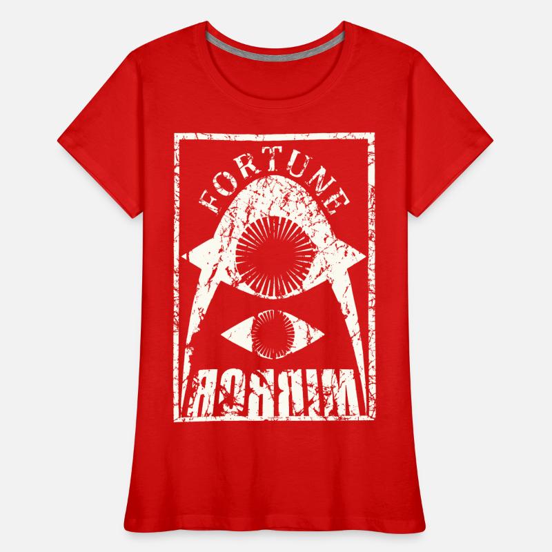 Fortune Mirror utilisé look psychédélique Happiness Mirror T-shirt bio Premium Femme