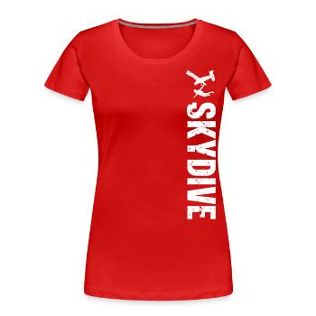 Skydiving Parachuting Parachute - Women's Premium Organic T-Shirt - red - Front - Mia (176cm)