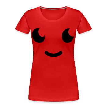 Sweet eyes - Frauen Premium Bio T-Shirt - Rot - Vorne - Mia (176cm)