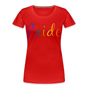 Trage deinen Stolz - Frauen Premium Bio T-Shirt - Rot - Vorne - Mia (176cm)
