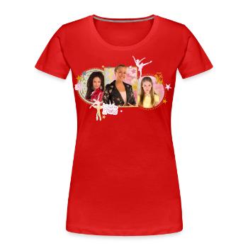 Find me in Paris Ballerinas - Frauen Premium Bio T-Shirt - Rot - Vorne - Mia (176cm)