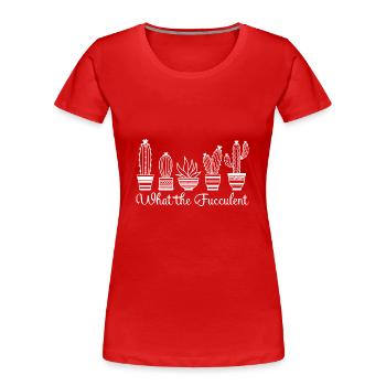 Cactus Fucculent Cactus Garden Cactus Plants - Women's Premium Organic T-Shirt - red - Front - Mia (176cm)