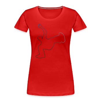 Hiphop Bgirl Breakdance Break Dance Bboy - T-shirt bio Premium Femme - rouge - Devant - Mia (176cm)