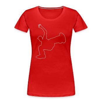 Breakdance Femmes Bgirl Hip Hop Hip Hop Break Dance - T-shirt bio Premium Femme - rouge - Devant - Mia (176cm)
