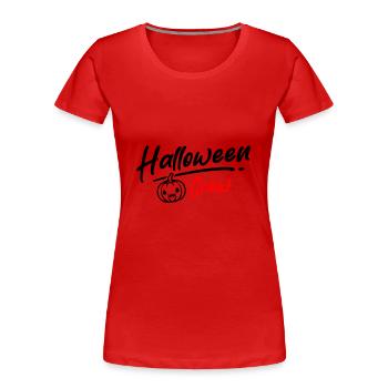 Halloween Crew Party - Frauen Premium Bio T-Shirt - Rot - Vorne - Mia (176cm)