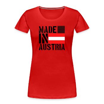 Austria Austrian Funny saying - Women's Premium Organic T-Shirt - red - Front - Mia (176cm)