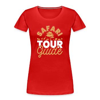 Safari Guide Africa Safari Holidays - Women's Premium Organic T-Shirt - red - Front - Mia (176cm)