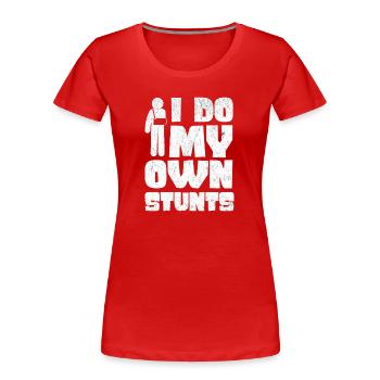 Fracture de récupération de la jambe du bras cassé - T-shirt bio Premium Femme - rouge - Devant - Mia (176cm)