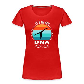 Gymnast Handstand gymnastics gymnastics - Women's Premium Organic T-Shirt - red - Front - Mia (176cm)