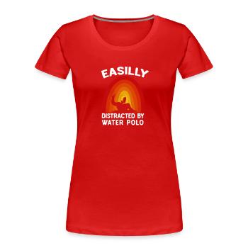 Water Polo Water Polo Player Water Polo Gift - Women's Premium Organic T-Shirt - red - Front - Mia (176cm)