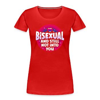 Bisexuel Bi Pride Flag Bisexuel - T-shirt bio Premium Femme - rouge - Devant - Mia (176cm)