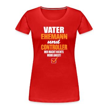 Controller - Frauen Premium Bio T-Shirt - Rot - Vorne - Mia (176cm)