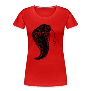 Cobra snake cobra snake - Women's Premium Organic T-Shirt - red - Front - Mia (176cm)