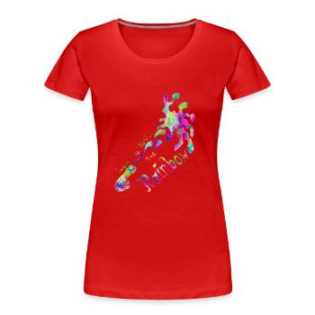 Taste the Rainbow - Frauen Premium Bio T-Shirt - Rot - Vorne - Mia (176cm)