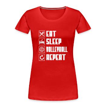 volley-ball - T-shirt bio Premium Femme - rouge - Devant - Mia (176cm)
