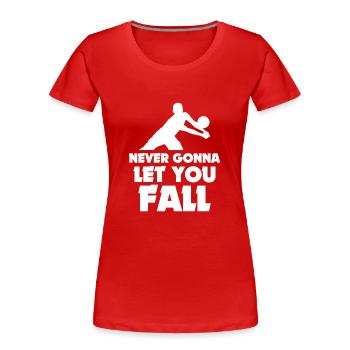Volleyball Beachvolleyball Sommer Spiel Sportler - Frauen Premium Bio T-Shirt - Rot - Vorne - Mia (176cm)