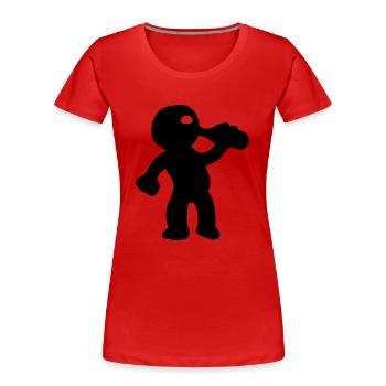 trinken - Frauen Premium Bio T-Shirt - Rot - Vorne - Mia (176cm)