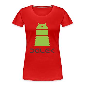 Dalek Android - T-shirt bio Premium Femme - rouge - Devant - Mia (176cm)