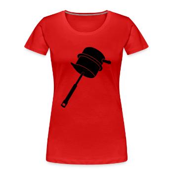 Turbo Wastegate_w1_m1 - Frauen Premium Bio T-Shirt - Rot - Vorne - Mia (176cm)