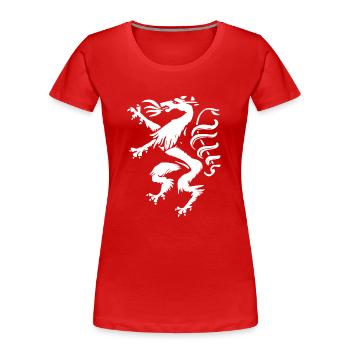 Steirischer Panther – Stolz und Tradition - Frauen Premium Bio T-Shirt - Rot - Vorne - Mia (176cm)