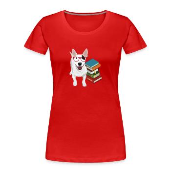 Bull Terrier - Women's Premium Organic T-Shirt - red - Front - Mia (176cm)