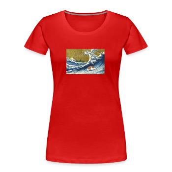 Guinea Pig - Women's Premium Organic T-Shirt - red - Front - Mia (176cm)