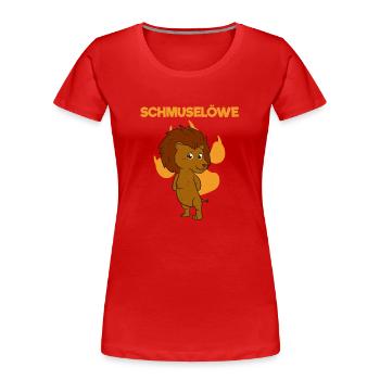 Schmuselöwe Schmusefreund Schmusen - Frauen Premium Bio T-Shirt - Rot - Vorne - Mia (176cm)