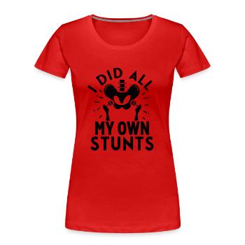Hip Replacement Hip Surgery Post-OP Rehab Poison - T-shirt bio Premium Femme - rouge - Devant - Mia (176cm)