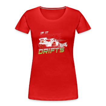 Car Drifting Racing Racecar Motorsport Mechanic - Frauen Premium Bio T-Shirt - Rot - Vorne - Mia (176cm)