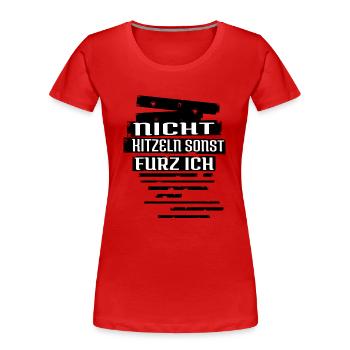 coronakrise blechblasinstrument geschenk statement - Frauen Premium Bio T-Shirt - Rot - Vorne - Mia (176cm)