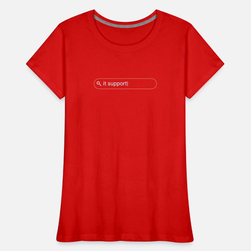 Support informatique Nerd Geek Geek RtFM Support technique T-shirt bio Premium Femme