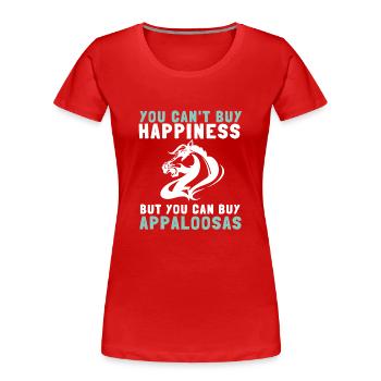Appaloosa Horse Ranchers Riders Horse Show - Frauen Premium Bio T-Shirt - Rot - Vorne - Mia (176cm)