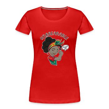 Grenada Girl Unbreakable I Grenada Heritage I - Women's Premium Organic T-Shirt - red - Front - Mia (176cm)