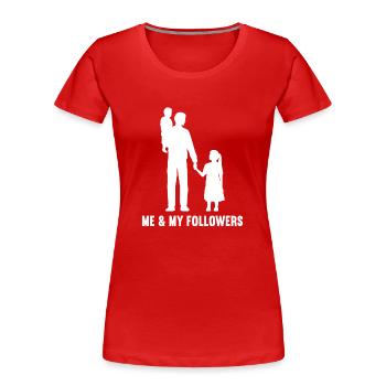 Moi et mes disciples pour les hommes fils et fille - T-shirt bio Premium Femme - rouge - Devant - Mia (176cm)
