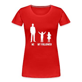Moi et mes disciples pour les hommes fils et fille - T-shirt bio Premium Femme - rouge - Devant - Mia (176cm)