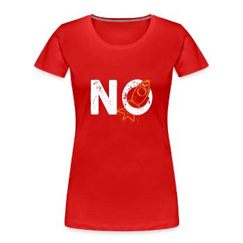 Antiwar No To War Choose World Peace Symbol - Women's Premium Organic T-Shirt - red - Front - Mia (176cm)