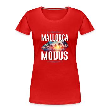 Mallorca Mode - Women's Premium Organic T-Shirt - red - Front - Mia (176cm)