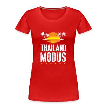 Thailand Modus - Frauen Premium Bio T-Shirt - Rot - Vorne - Mia (176cm)