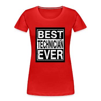 Techniker Bester Techniker - Frauen Premium Bio T-Shirt - Rot - Vorne - Mia (176cm)