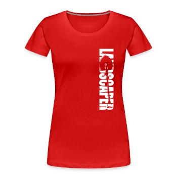 Landscaper Landscaping Landscape - Women's Premium Organic T-Shirt - red - Front - Mia (176cm)