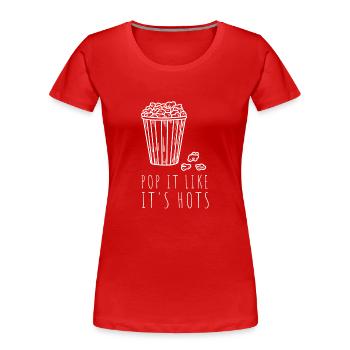 Popcorn Machine Movie Lover Cinéma Cinéma - T-shirt bio Premium Femme - rouge - Devant - Mia (176cm)
