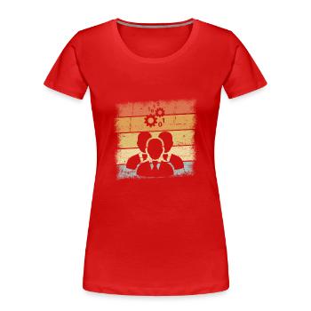 IT Manager - Frauen Premium Bio T-Shirt - Rot - Vorne - Mia (176cm)